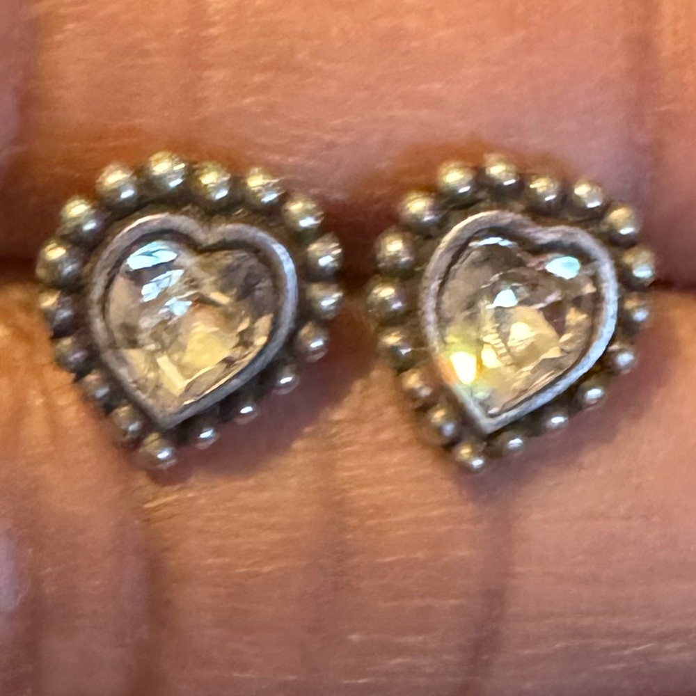 Brighton Gold Heart Beaded Earrings